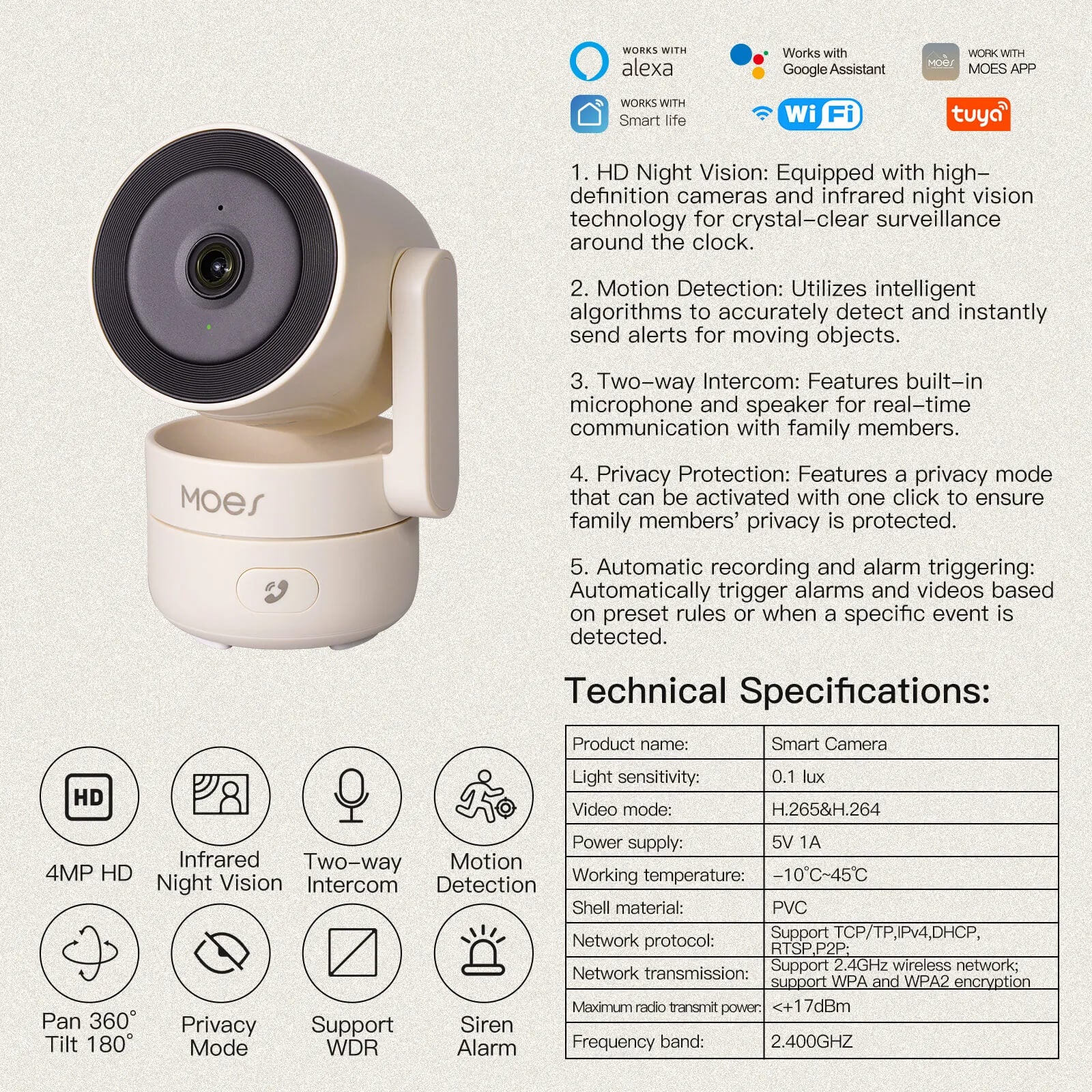 TinyGuardian™ Baby Monitor Camera