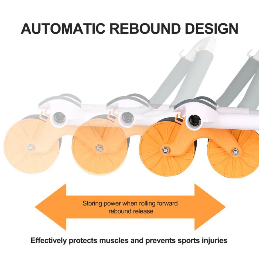 FlexMaster™ Auto rebound Ab Roller Wheel with Elbow Support
