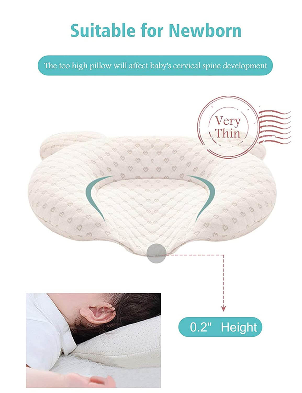 NestDreams™ Cervical Baby Pillow