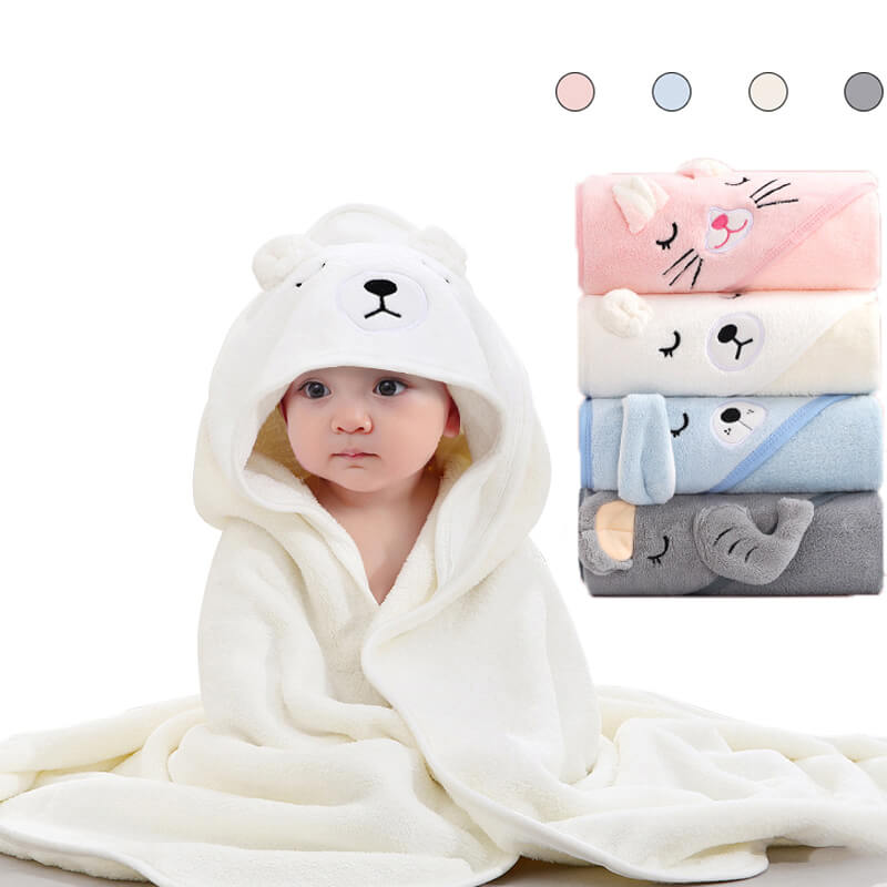 Snuggly™ Baby Hooded Bath Towel