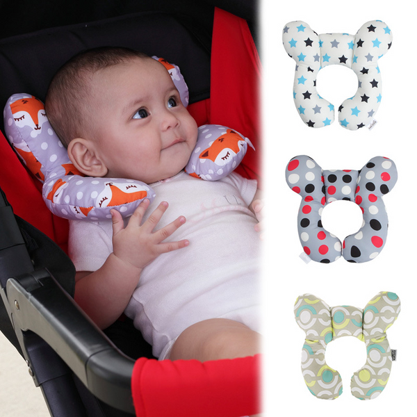 Infant Safe Baby Travel Pillow for Car Seats - Toddlers Head and Neck  Protective Pillow