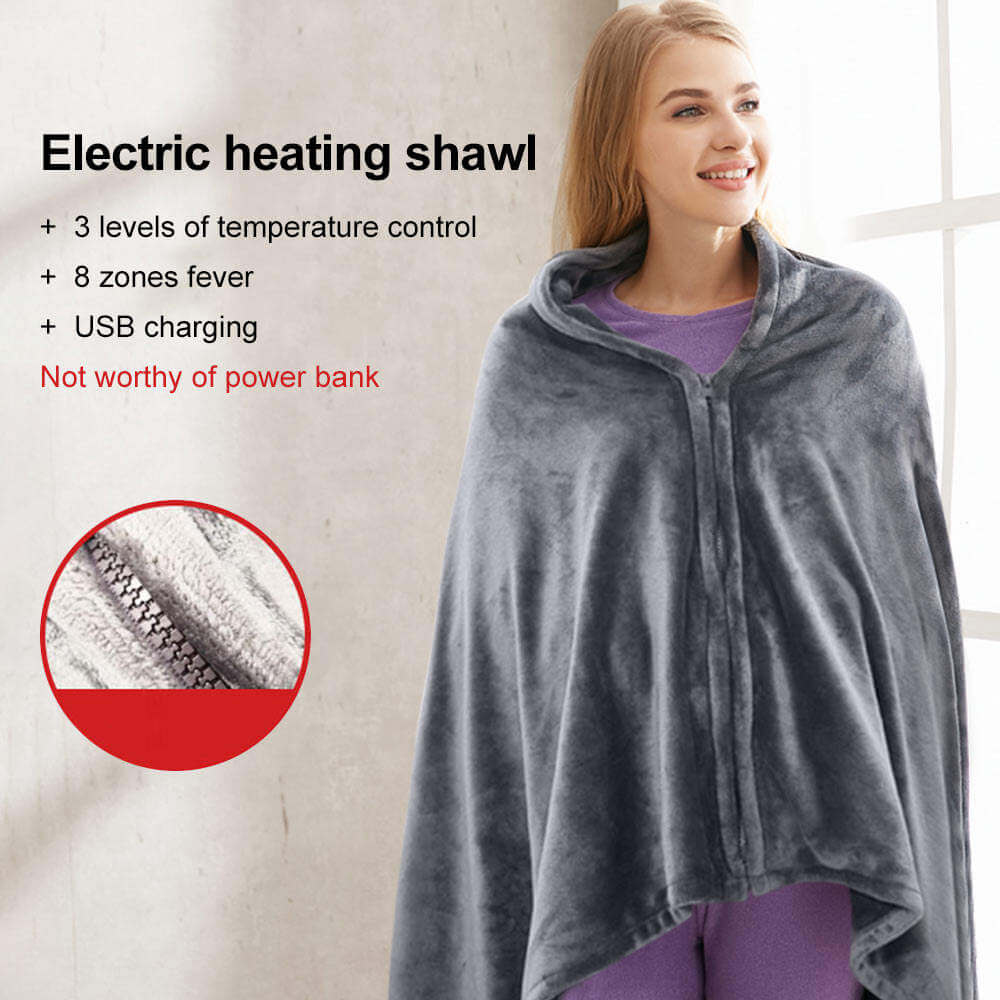 Snuggly™ Electric Heated Poncho Blanket