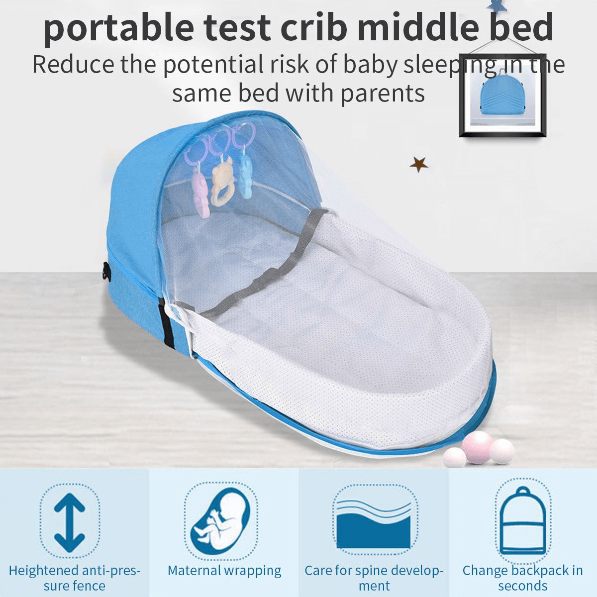 Portable Baby Bed Crib