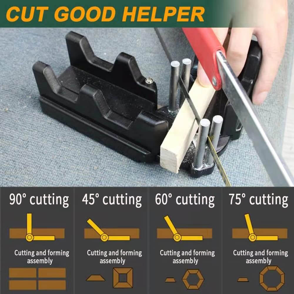 2-in-1 Mitre Measuring Cutting Tool, Measuring and Sawing Mitre Angles  Cutting Tool for Home Improvement, Carpentry Work, Miter Saw Protractor  Tool