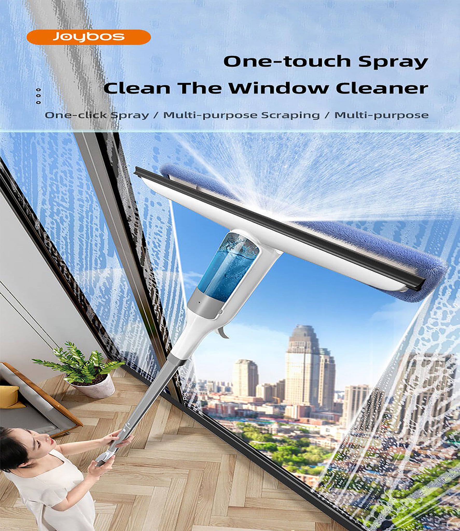 2 in 1 Spray & Wipe Mop Window Cleaner