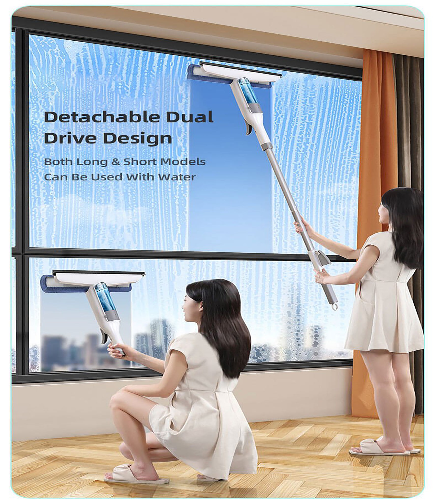2 in 1 Spray & Wipe Mop Window Cleaner