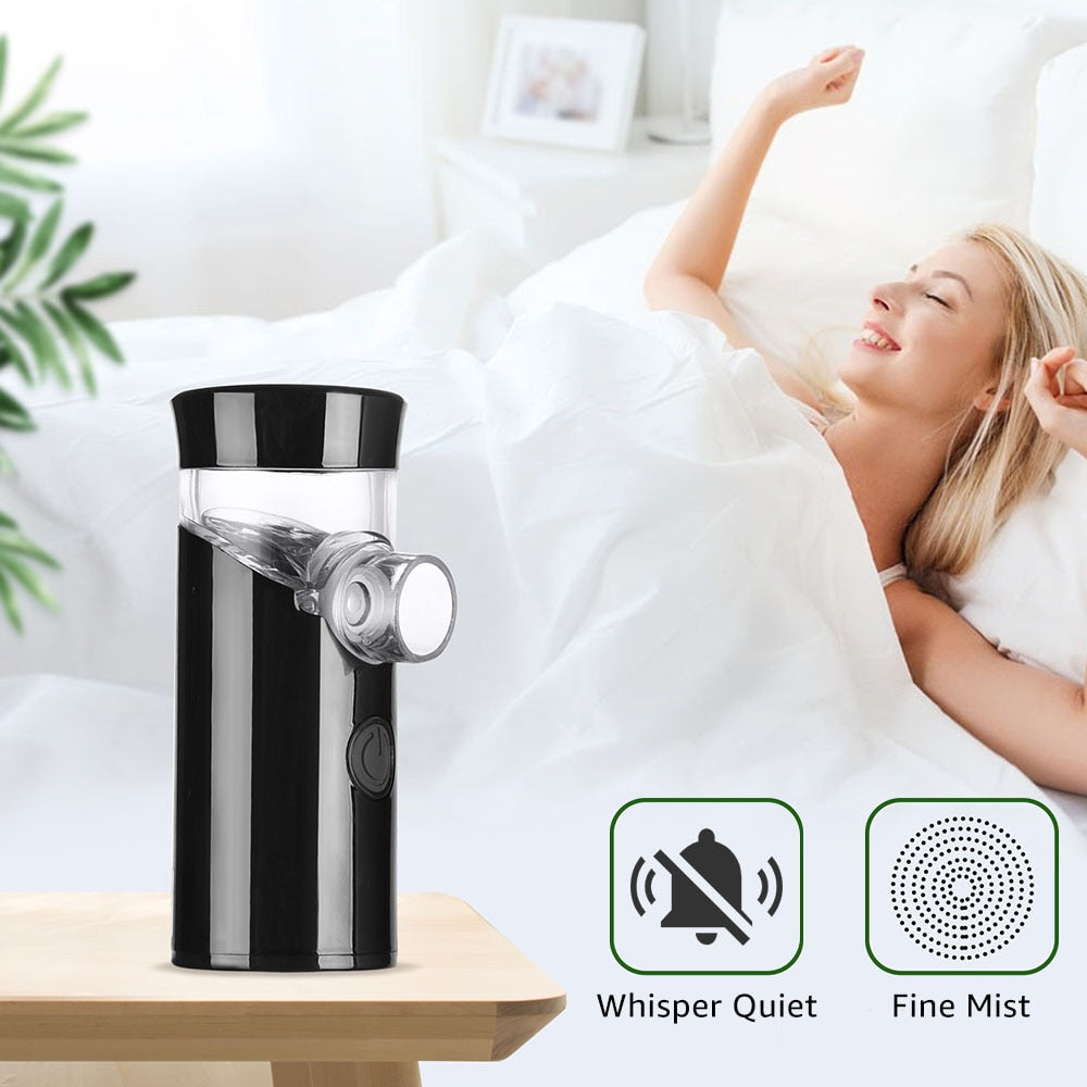 BreathlyPro™  Portable Nebulizer - Rechargeable Mesh Nebulizer