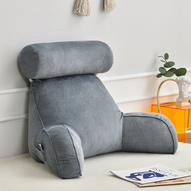 Comfort Armor Backrest Support Pillow With Arms